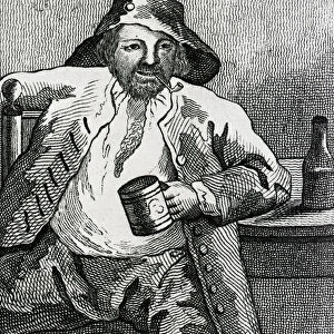 Jack Fletcher, the Wargrave Fool, illustration from The Lives and Portraits