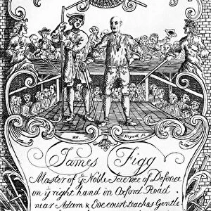 James Figg - advertisment by William Hogarth, c. 1729 / 30