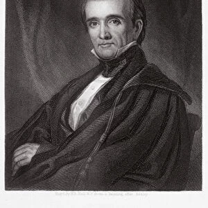 James Knox Polk, engraved by Henry Bryan Hall (1808-84) (engraving)