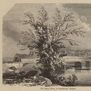 The James River, at Lynchburg, Virginia (engraving)