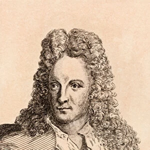 Jan van Huysum, illustration from 75 Portraits Of Celebrated Painters From Authentic