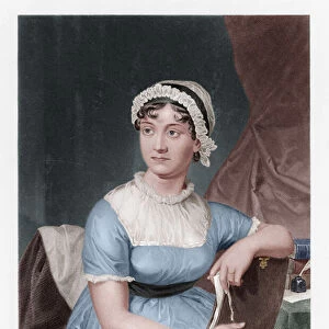 Jane Austen (engraving) (later colourization)