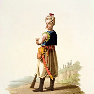 Janissary, from Costumes of the Various Nations, Volume VII