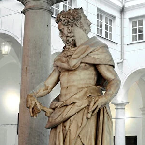 Janus White marble sculpture by Pierre Franqueville dit il Francavilla (1548-1615