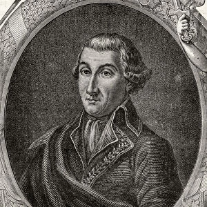 Jean Baptiste Camille Canclaux (1740-1817) from Histoire de la Revolution Francaise