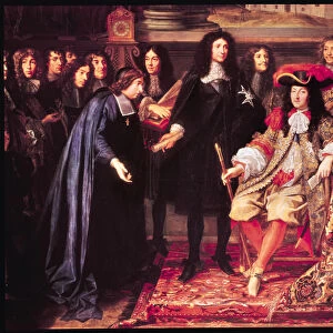 Jean-Baptiste Colbert (1619-83) Presenting the Members of the Royal Academy of Science