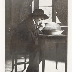 Jean-Henri Fabre (1823-1915) observing insects, from Souvenirs Entomologiques