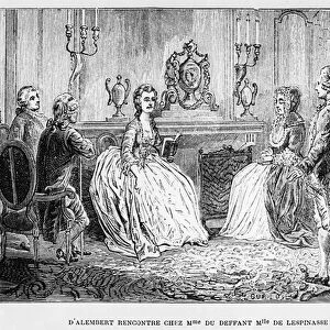 Jean le Rond d Alembert at the salon of Mme du Deffant and Mlle de Lespinasse