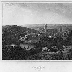 Jedburgh, General View, Roxburghshire (engraving)