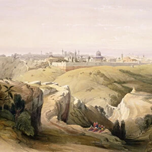 Jerusalem from the Mount of Olives, April 8th 1839, plate 6 from Volume I of