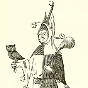 A Jester, 15th Century (engraving)