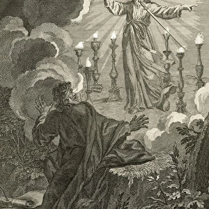 Jesus appears in the Book of Revelation holding seven stars in his right hand