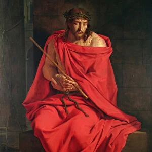Jesus mocked (oil on canvas)
