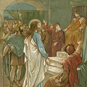 Jesus in front of Pilate
