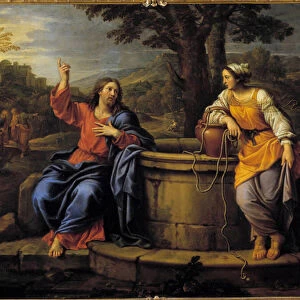 Jesus and Samaritan Jesus sitting to rest meets a Samaritan who came to draw water