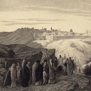 Jesus weepeth over Jerusalem (engraving)