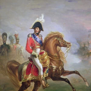 Joachim Murat ( 1767-1815) on Horseback, 1814-15 (oil on canvas)
