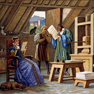 Johannes Gensfleisch Gutenberg (1400-1468), inventor of the printing press (1438)