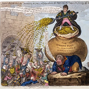 John Bull and The Sinking Fund - a Petty scheme for Reducing the Taxes & paying off