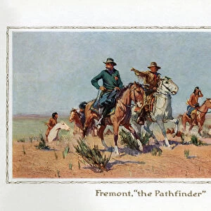 John Fremont the Pathfinder, 1914 (screen print)