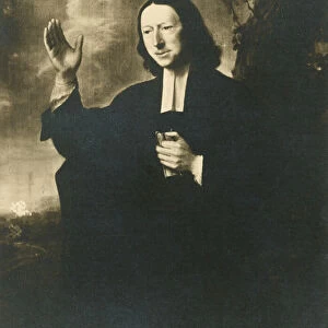 John Wesley, English cleric and founder of Methodism (litho)