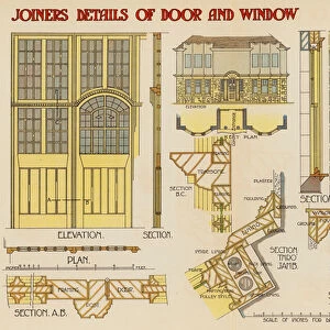 Joiners details of door and window (colour litho)