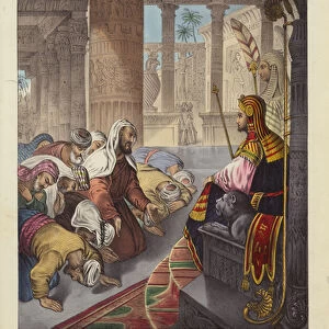 Joseph receiving the Homage of his Brethren (coloured engraving)
