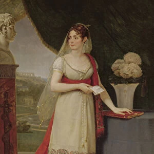 Josephine Tasher de la Pagerie (1763-1814) Empress of the French, gazing at a bust