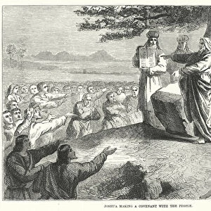 Joshua making a Covenant with the People (engraving)