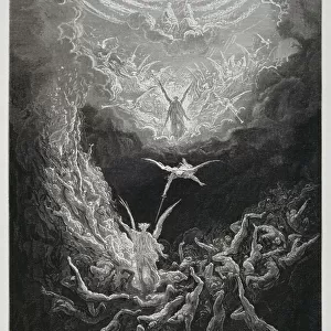 The last Judgement, Illustration from the Dore Bible, 1866
