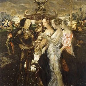 The Judgement of Paris, 1909 (oil on canvas in a contemporary frame)