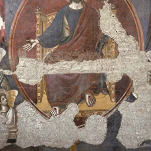 The Last Judgment: Christ trumping. Detail. (Fresco, 1293)