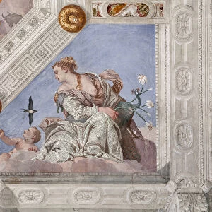 Juno, or the Air, detail of the Hall of Olympus, 1560-1561 (fresco)