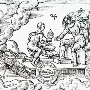 16th Century Engraving Print of Jupiter 16th Century Engraving Print of Jupiter