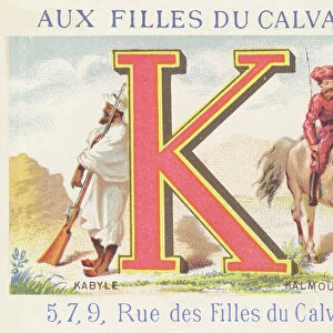 K: Kabyle -- Kalmouk, 1890 (chromolithography)
