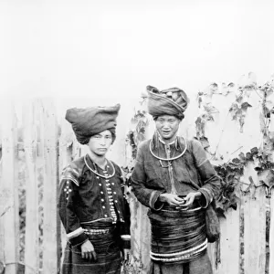 Kachin Women, c. 1870 (b / w photo)