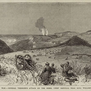 The Kaffir War, General Thesigers Attack on the Rebel Chief Sandilli, near King Williams Town, 30 March 1878 (engraving)
