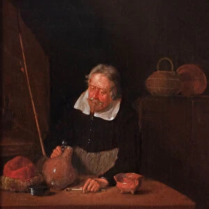 The Kannekijker (One who peers wistfully into the bottom of an empty jug), 1664 (oil on panel)