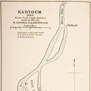 Kartoum, Sudan, 1884, from The Journals of Major-General C. G. Gordon, C. B. at Kartoum