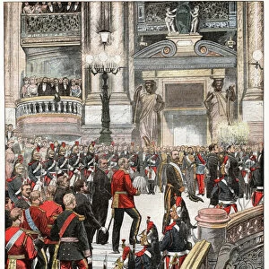 King Edward VII of United Kingdom at the Opera of Paris, 1903 (print)
