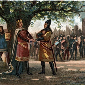 King of France Philippe Augustus (1165-1223) met King Richard Lion
