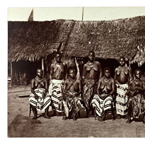 King Georges Wives, Opobo, near Calabar, Nigeria, c. 1870 (albumen print)