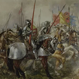 King Henry V at the Battle of Agincourt, 1415