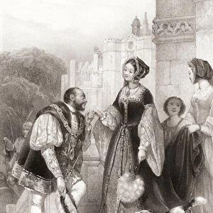 King Henry VIII of England with Anne Boleyn
