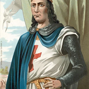 King Louis IX of France, or Saint Louis (chromolitho)