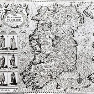 The Kingdom of Ireland, engraved by Jodocus Hondius (1563-1612), Theatre of