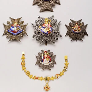 Kingdom of the Two Sicilies - Order of Saint January - Top: plate, 1800-1850