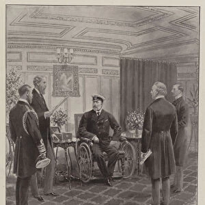 The Kings First Act of State since his Illness, His Majesty at the Privy Council on Board the "Victoria and Albert, "26 July (litho)
