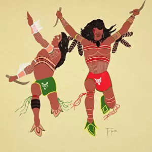 Kiowa Warriors (pochoir print)