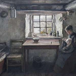 Kitchen Interior, 1887 (oil on canvas)